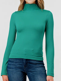Fleece Mock Neck TOp
