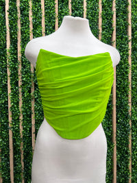 Apple Green Mesh Bustier