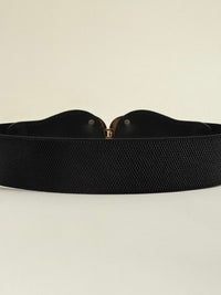Floral Buckle Elastic Stretch Belt Waistband