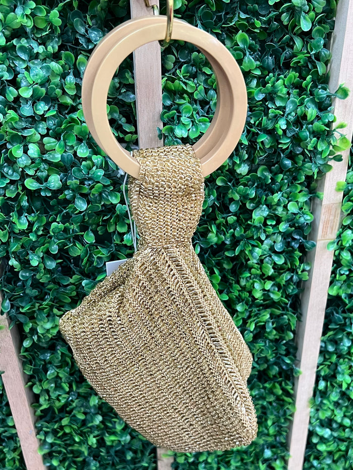 Exquisite Beaded Crochet Wristlet Handbag