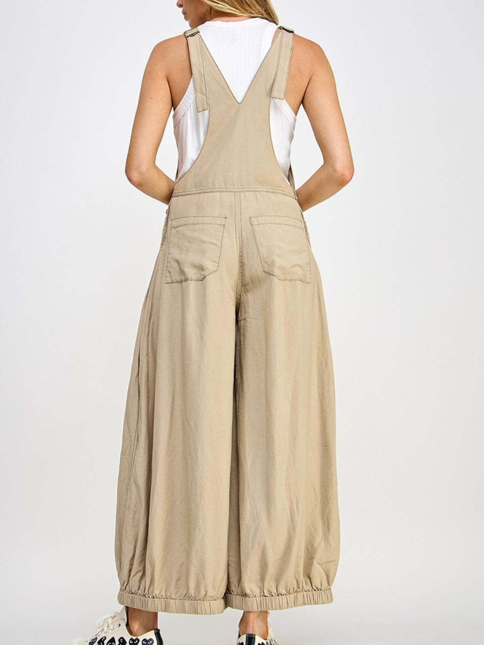 Oyster Linen Jogger Jumpsuit