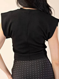 Round Neckline Corset Top