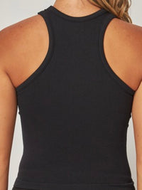 Smooth High Neck Basic Tank Top