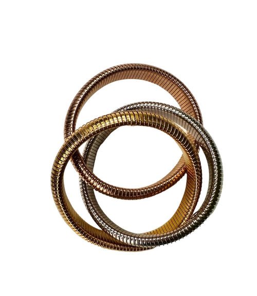 Multi Gold Twisted Coil Bracelet
