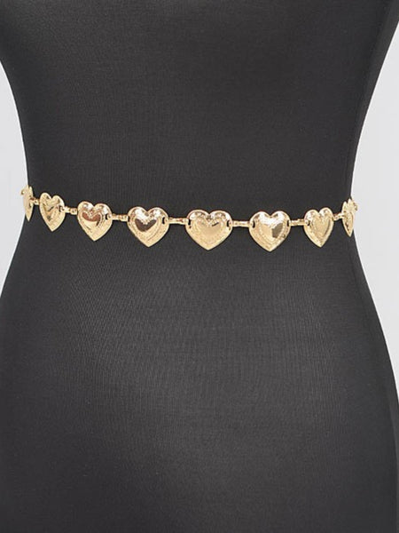 Heart chain link on sale belt