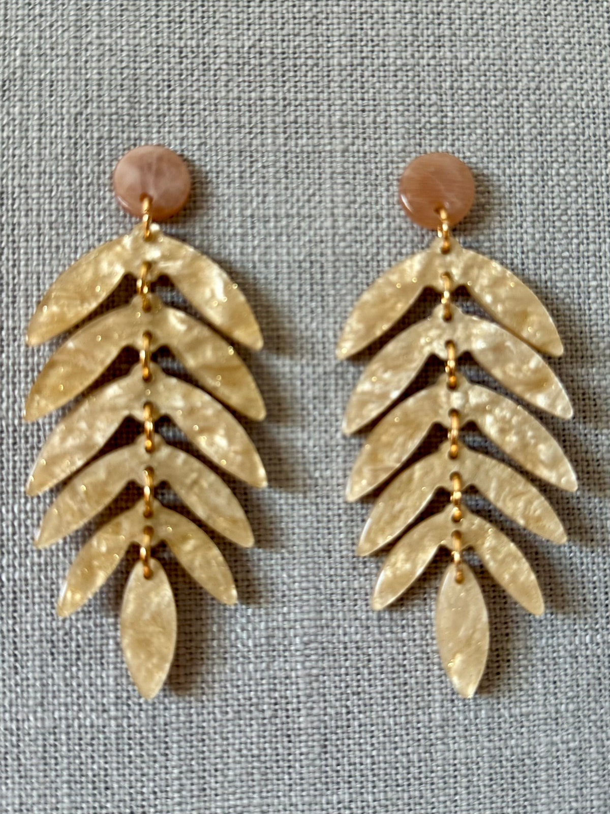 Acrylic Leaves Earrings