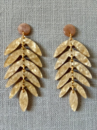 Acrylic Leaves Earrings