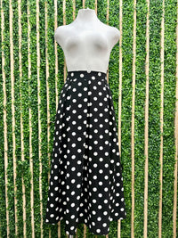 Polka Dot Midi Skirt