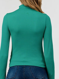 Fleece Mock Neck TOp
