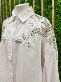 Delicate Embroidery Detail Blouse