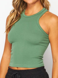 Smooth High Neck Basic Tank Top