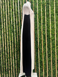 Natural Side Stripe Linen Jumpsuit