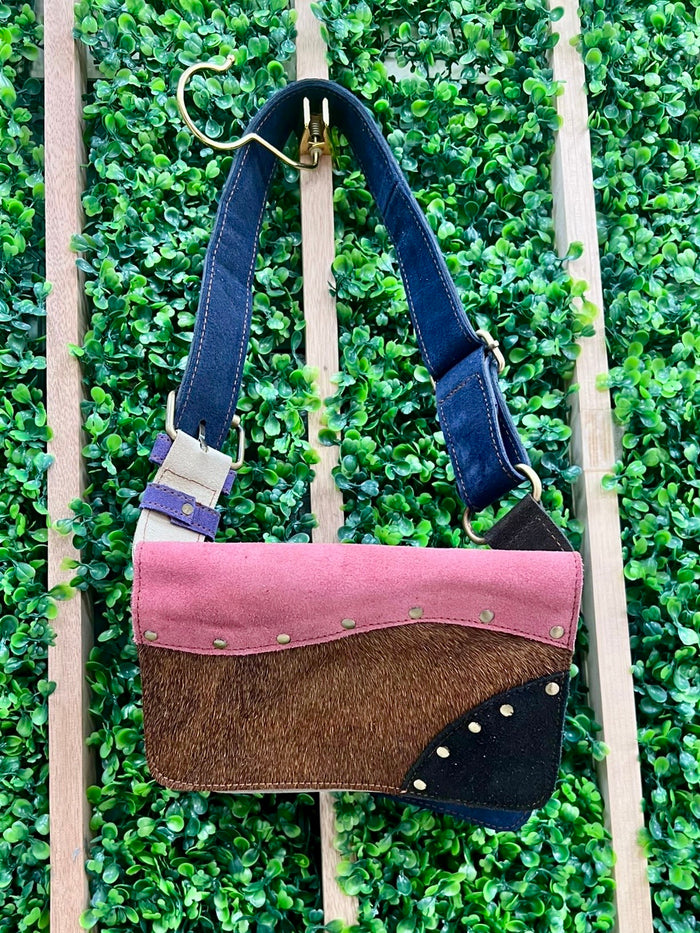 Recycled Leather Bandolera