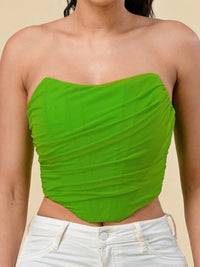 Apple Green Mesh Bustier
