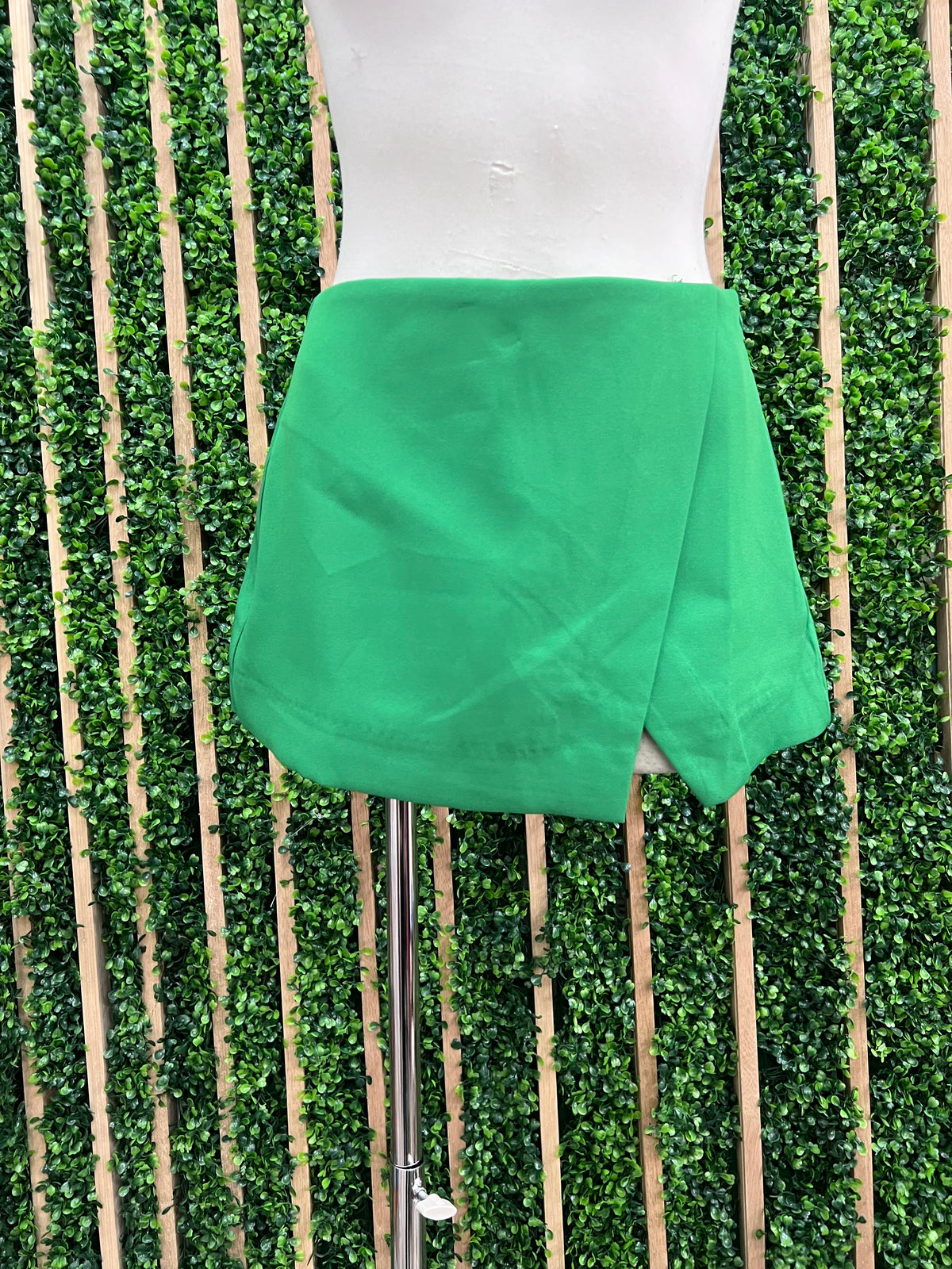 High Waist Side Slit Skort