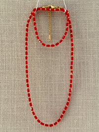 Crystal Beaded Necklace Set