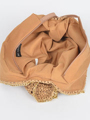 Chain Detail Hobo Bag