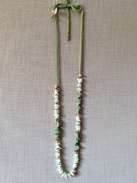 Metallic Bead Detail Shell Necklace