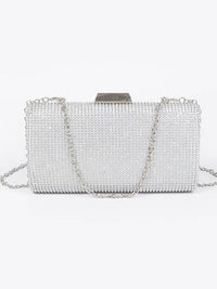 Structured Rhinestone Clutch