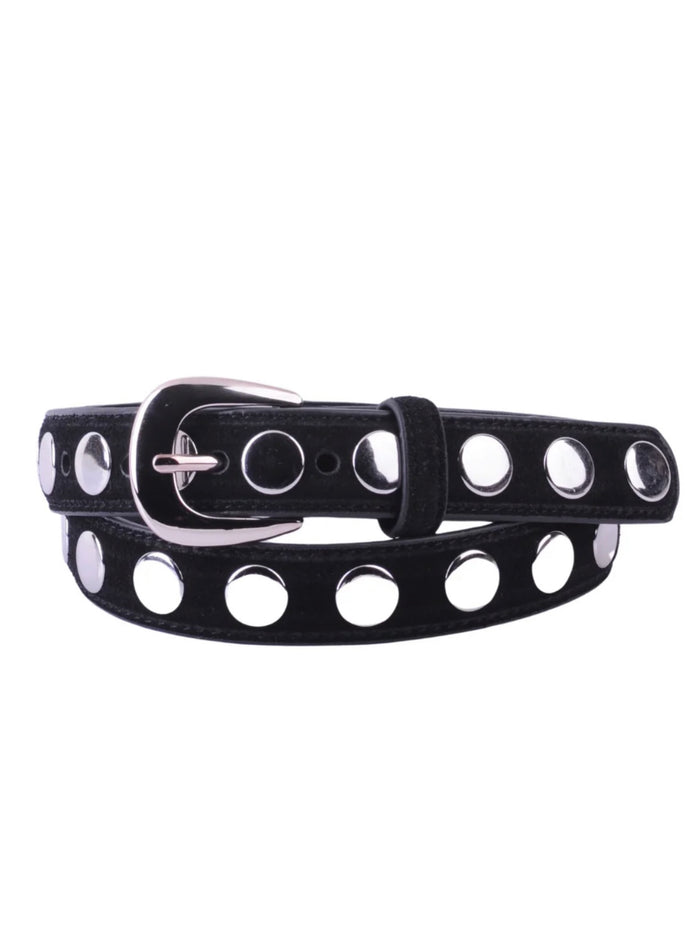 Studded Suede Belt