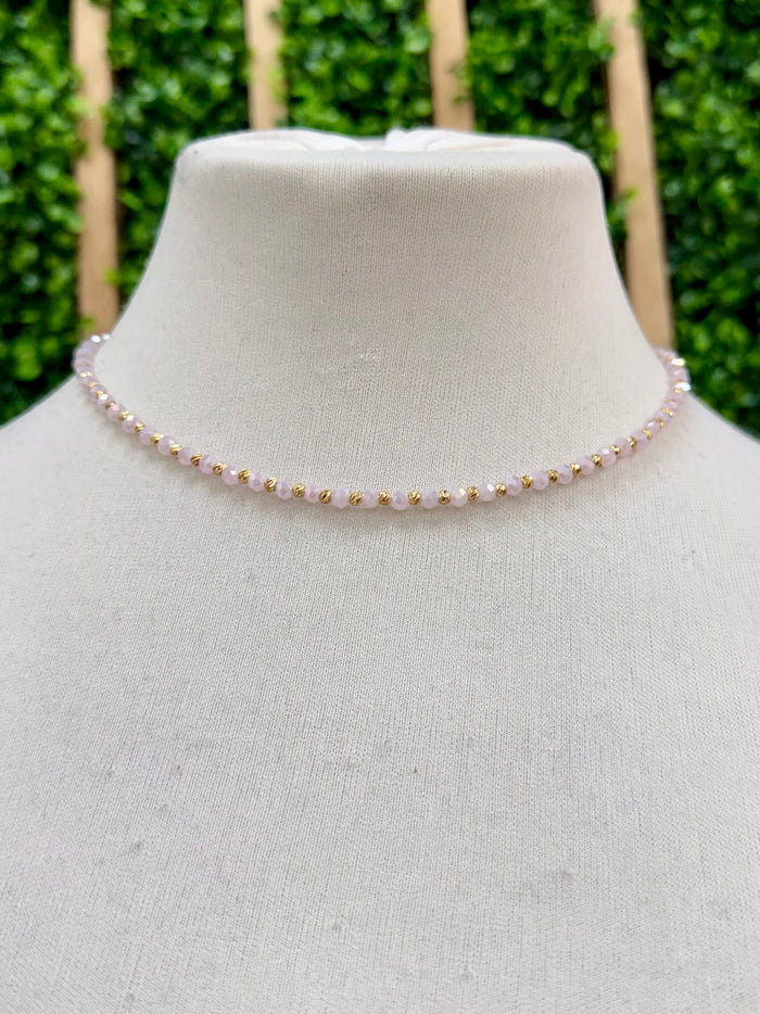 Gold Detail Crystal Chokers