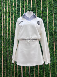 Hamptons White Stripe Detail Skirt Set