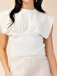 Round Neckline Corset Top