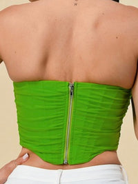 Apple Green Mesh Bustier