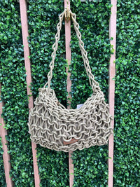 Macrame Braided Crossbody Bag