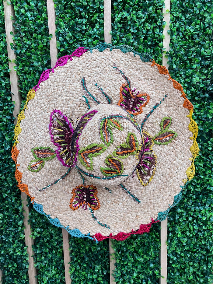 Exquisite Butterfly Sequin Detail Hat