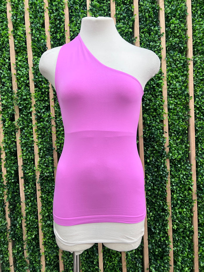 Clean Line One Shoulder Basic Top