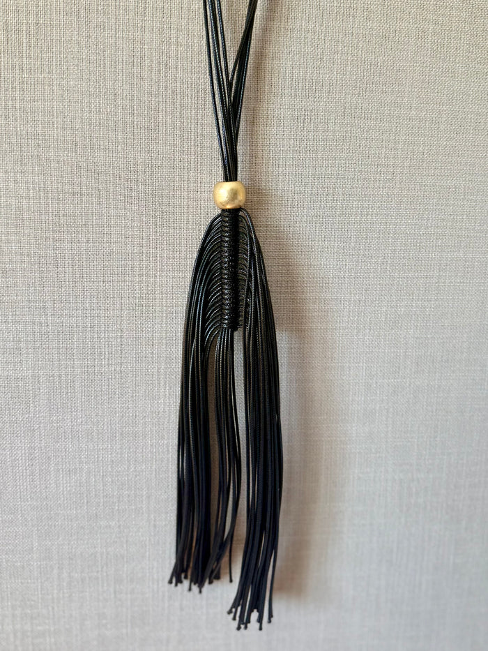 Fringed Feather Boho Necklace