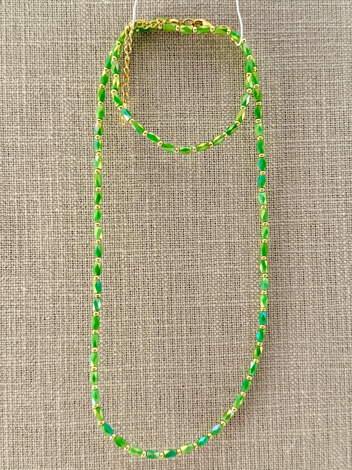 Crystal Beaded Necklace Set