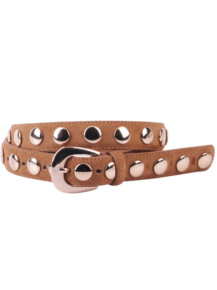 Studded Suede Belt