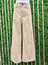 High Waist Straight Pants