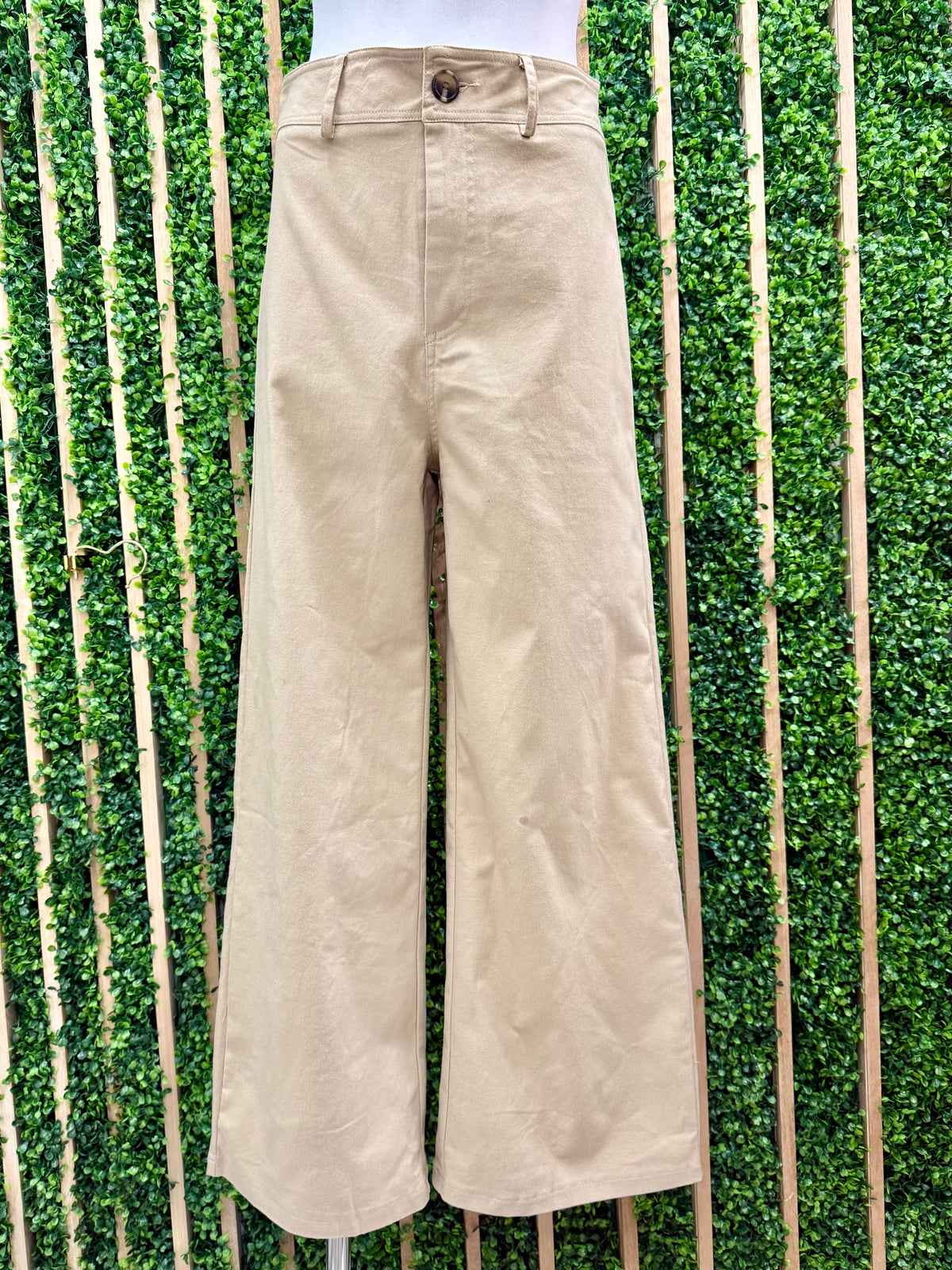 High Waist Straight Pants