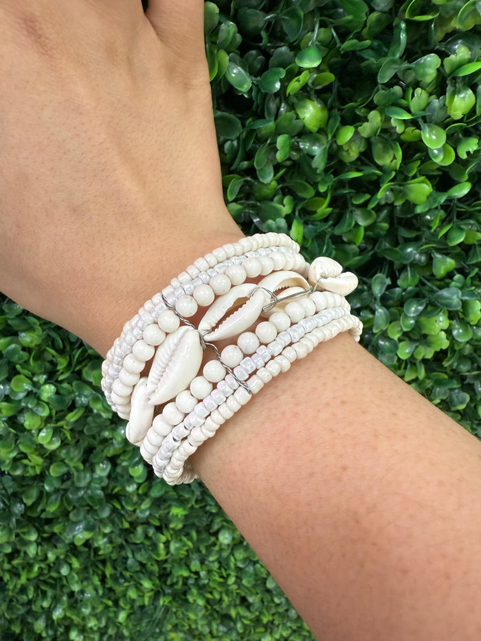 Seashell Mix Bead Bracelets