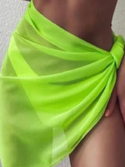 Sheer Beach Wrap Skirt Coverup