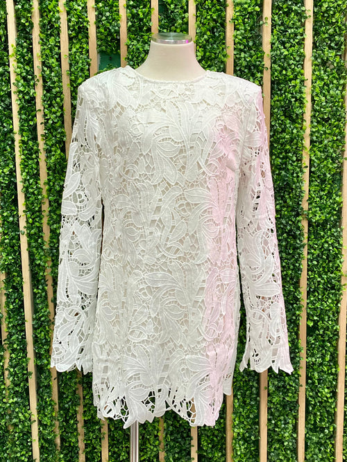 Exquisite Long Sleeve Lace Dress