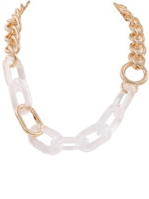 Acrylic Chain Necklace Set