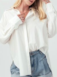 Solid White Button Down Shirt
