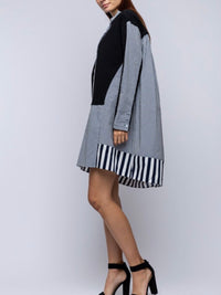 Stripe Block Shirt Dress
