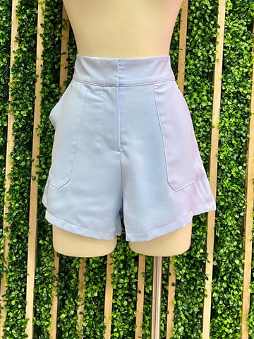 Rhinestone Trim Velvet Mini Skirt