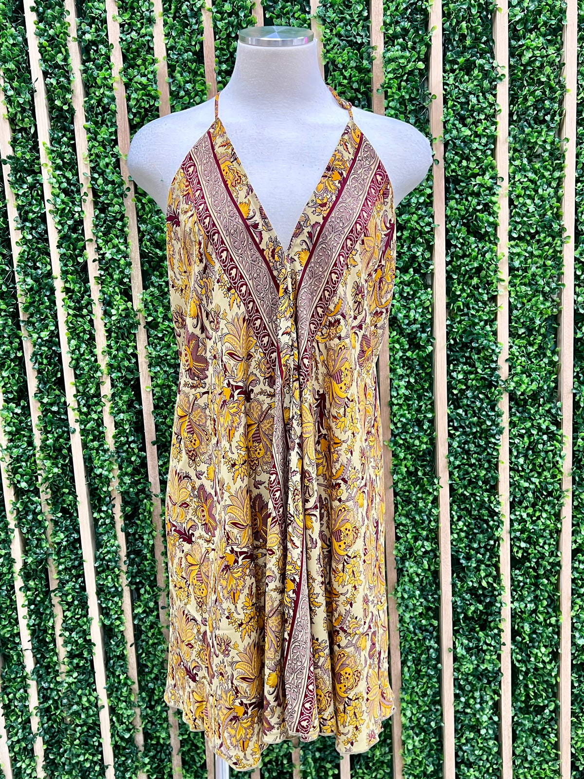 Boho Halter Short Dress