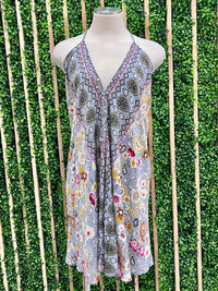 Boho Halter Short Dress