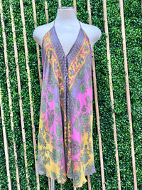 Boho Halter Short Dress