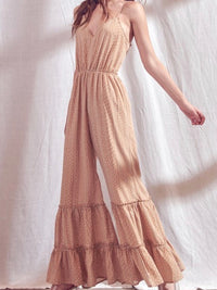 Apricot Tiered Jumpsuit