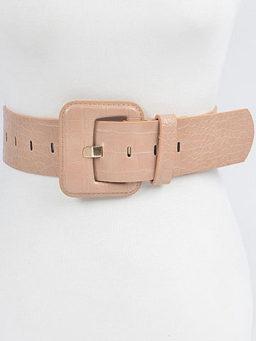 Elegant Knot Detail Elastic Belt