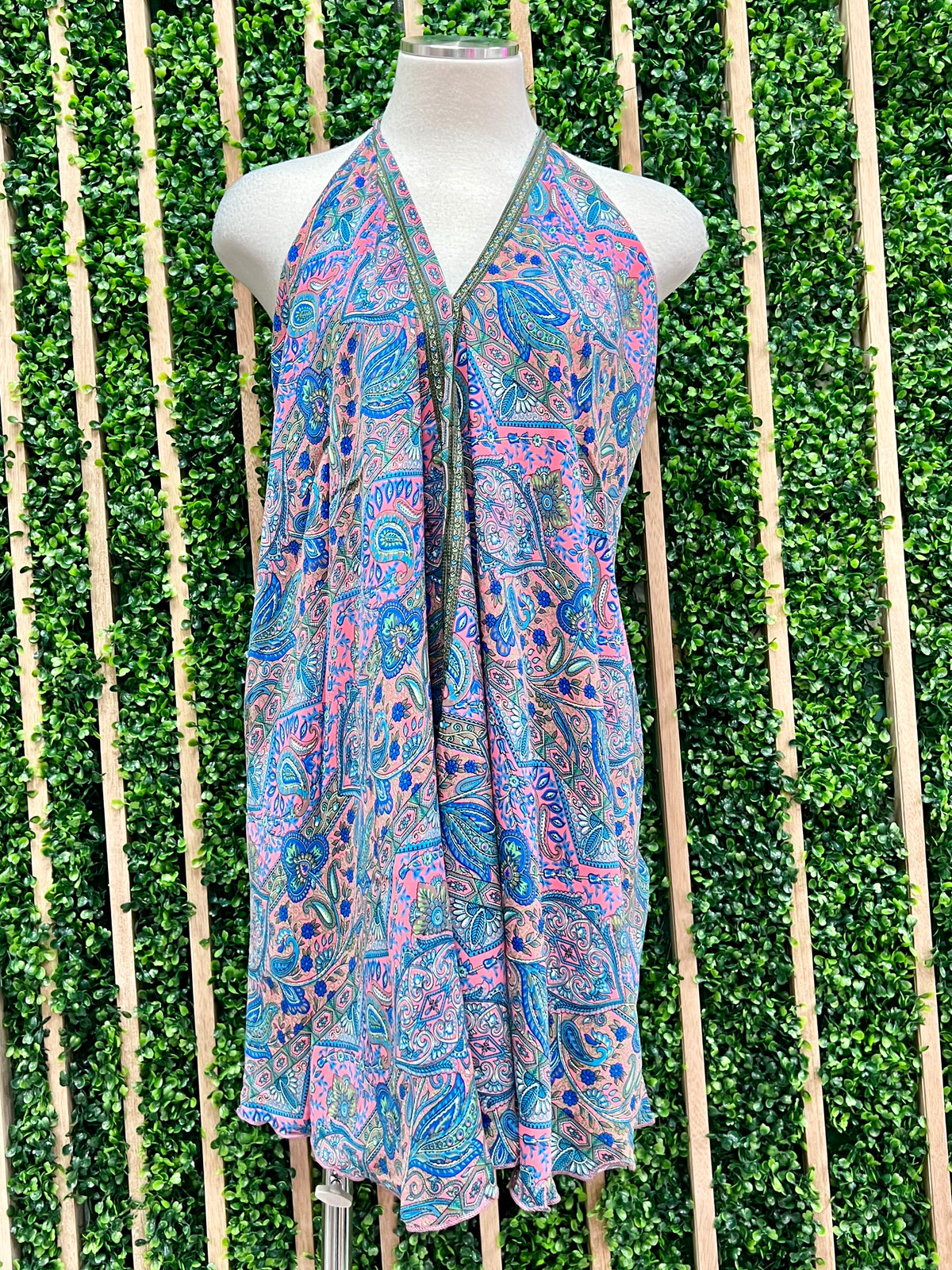 Boho Halter Short Dress