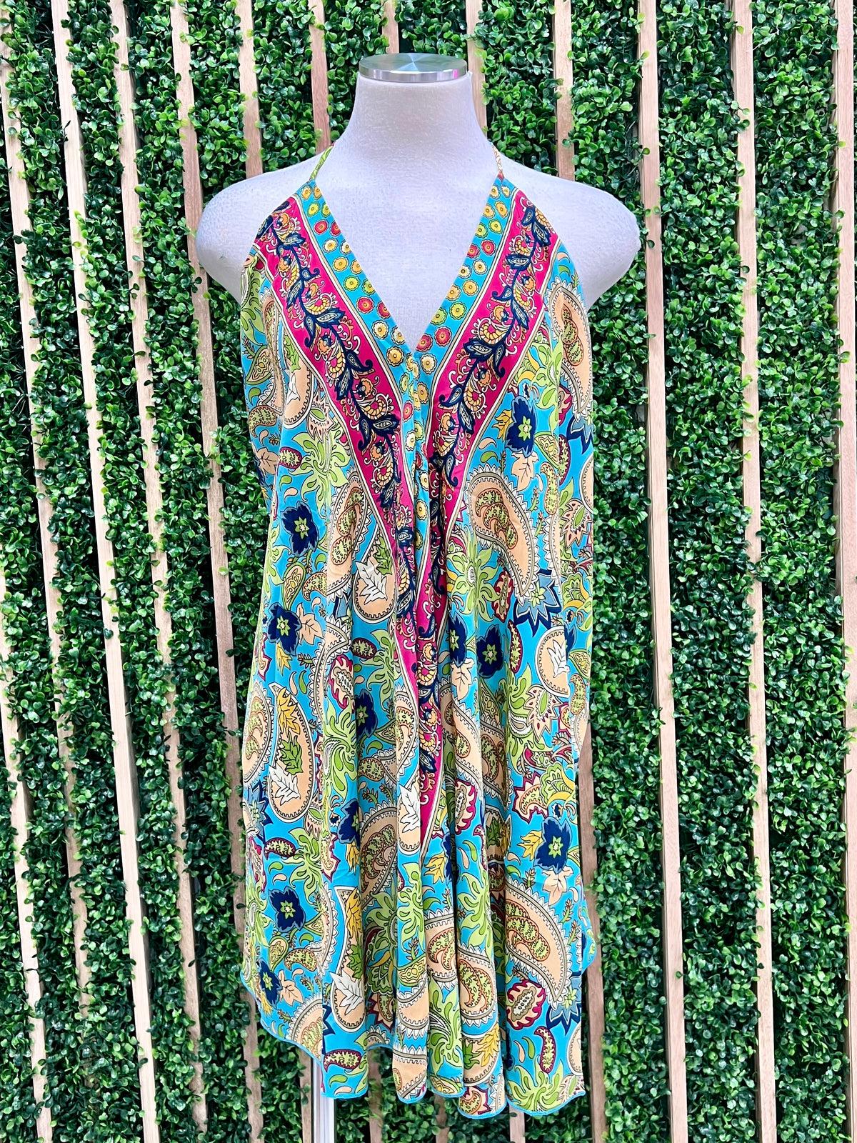 Boho Halter Short Dress